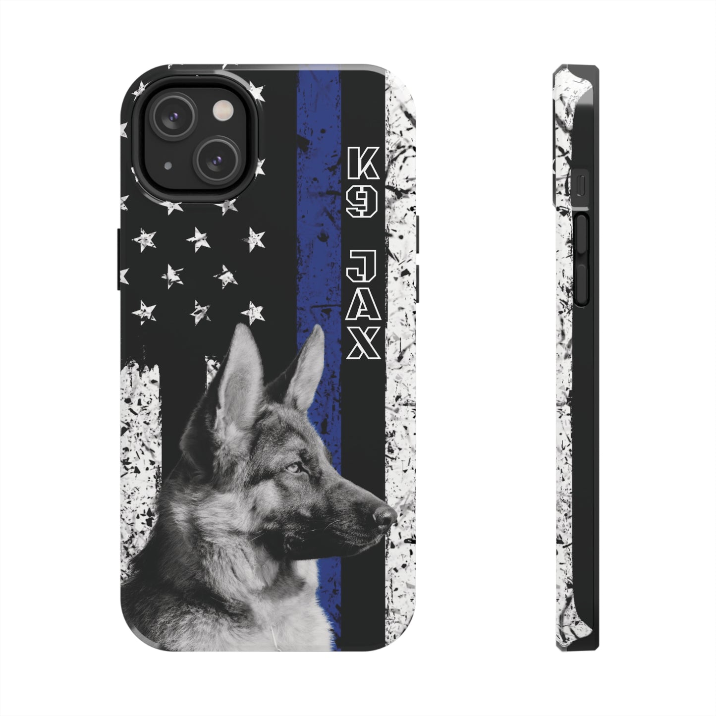 Custom Police K9 iPhone Case, Custom K9 Portrait, Thin Blue Line K9 Phone Case, iPhone cases for K9 Handler