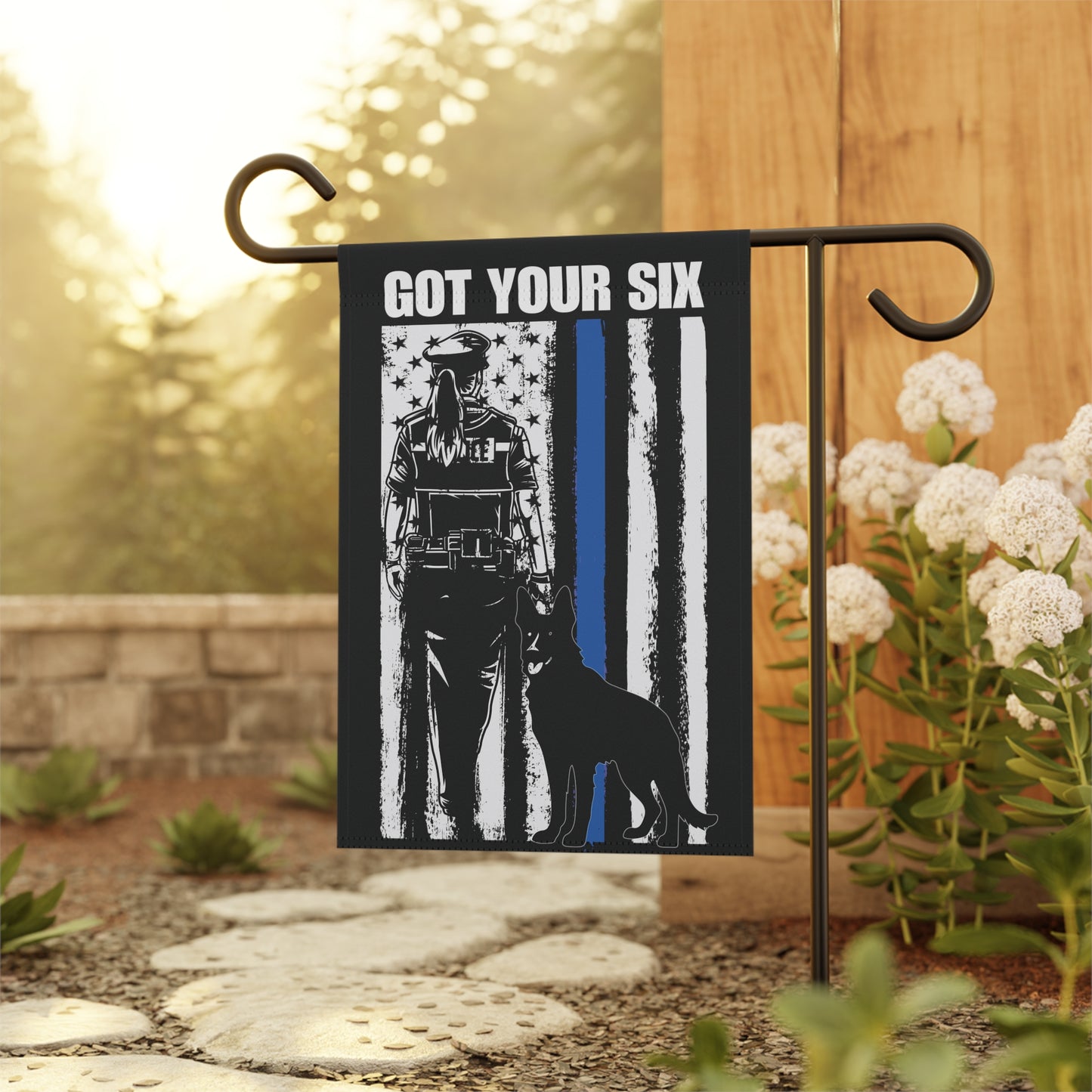 Got Your Six Police K9 Flag For Female Officer