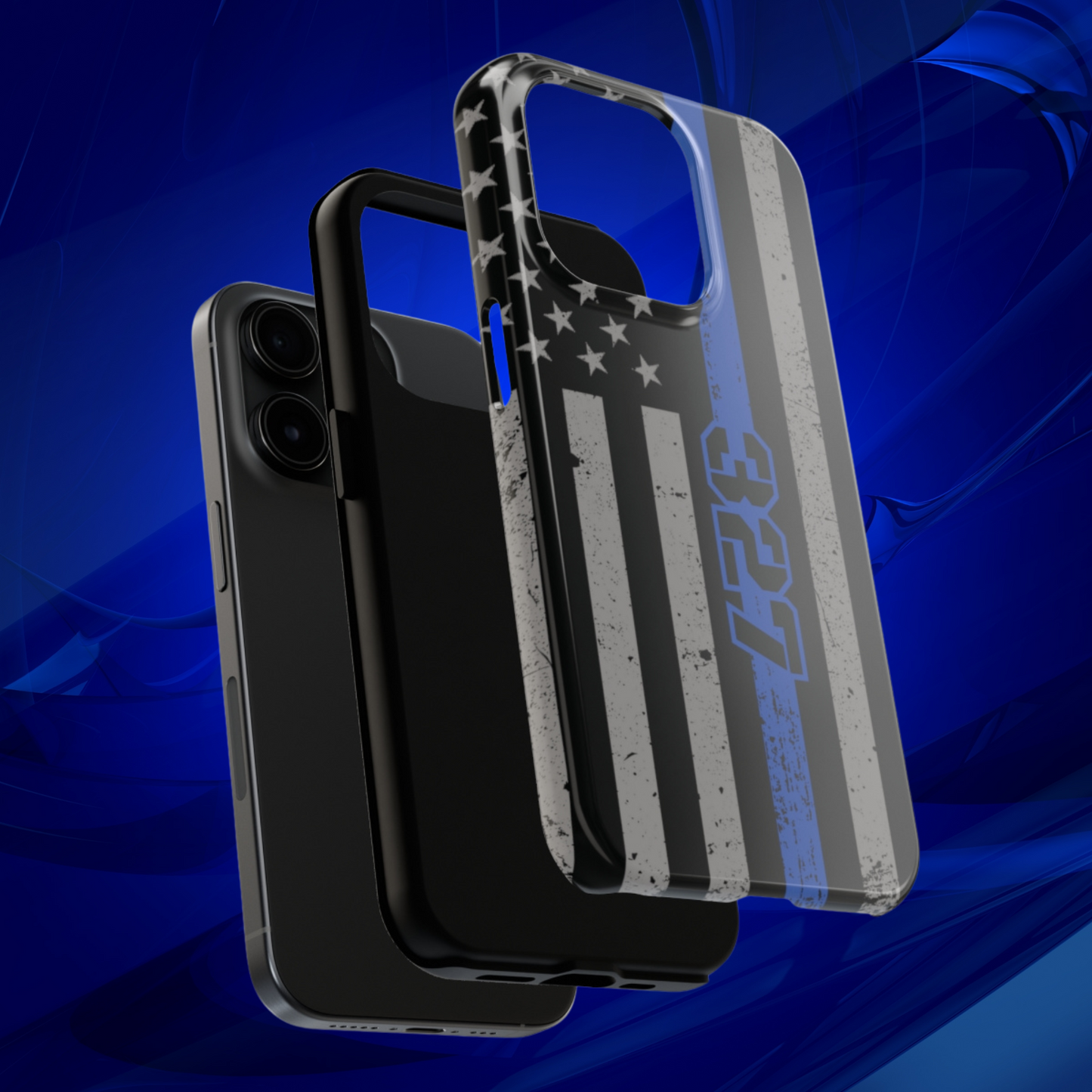 Police iPhone Case Personalized, Thin Blue Line Flag, Distressed Flag Phone Case, Custom iPhone Case, Phone cases for police