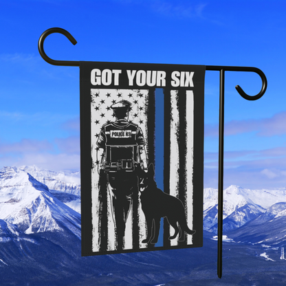 Got Your Six Police K9 Flag for Male Officers