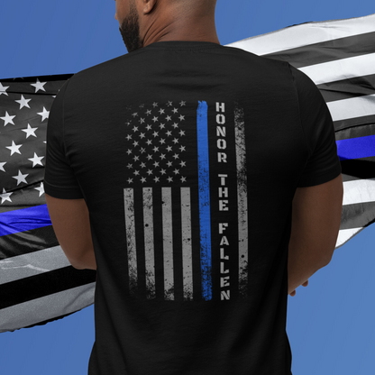 Police Week Shirt, Honor The Fallen Memorial Shirt, Thin Blue Line Flag, Police EOW Shirt, Blue Rose, National Police Memorial