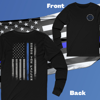 Police Week Long Sleeve Shirt, Unisex Thin Blue Line Flag Shirt, Honor the Fallen, EOW shirts, Law Enforcement Memorial