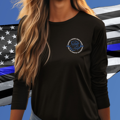 Police Week Long Sleeve Shirt, Unisex Thin Blue Line Flag Shirt, Honor the Fallen, EOW shirts, Law Enforcement Memorial