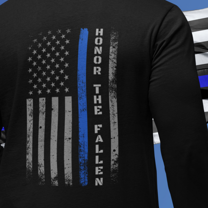 Police Week Long Sleeve Shirt, Unisex Thin Blue Line Flag Shirt, Honor the Fallen, EOW shirts, Law Enforcement Memorial