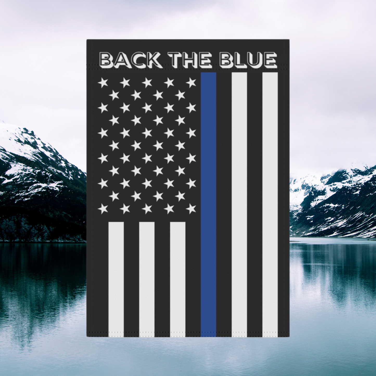 Back The Blue Garden Flag, Thin Blue Line Flag For Police, 12"x18" Flag, Police Garden Flag