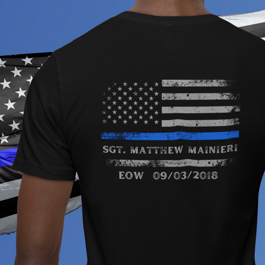 Personalized Police EOW Shirt, Police Week Shirt, Honor The Fallen, Blue Rose, National Police Memorial T-Shirt, Law Enforcement Memorial